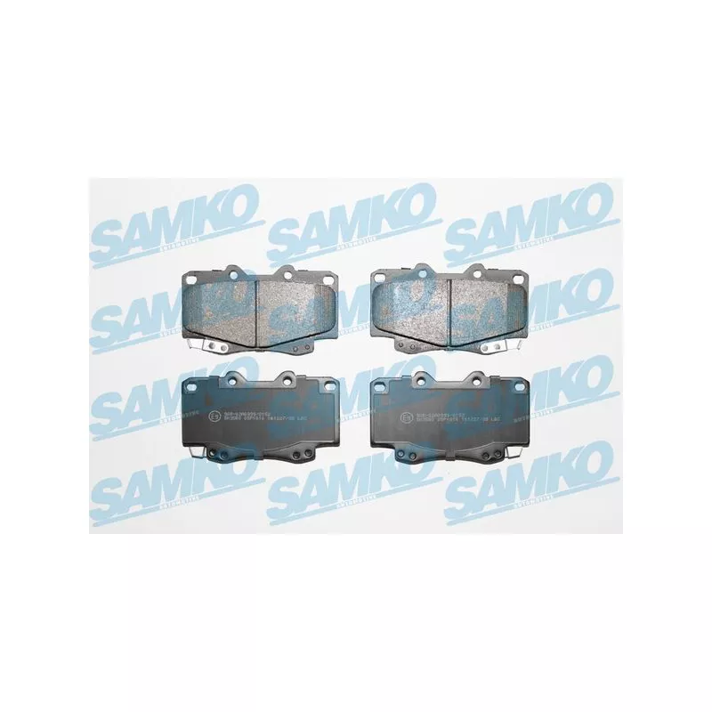 Jeu de 4 plaquettes de frein avant SAMKO 5SP1610
