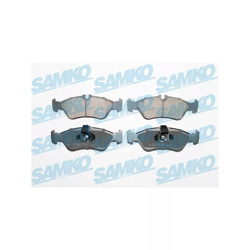 Jeu de 4 plaquettes de frein arrière SAMKO 5SP1611