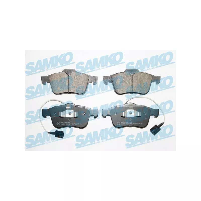 Jeu de 4 plaquettes de frein avant SAMKO 5SP1612