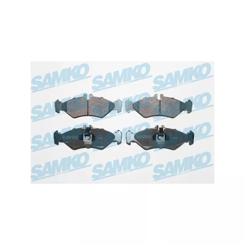 Jeu de 4 plaquettes de frein arrière SAMKO 5SP1614