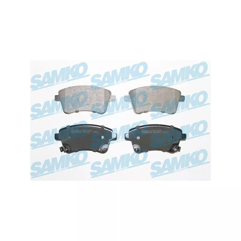 Jeu de 4 plaquettes de frein avant SAMKO 5SP1623