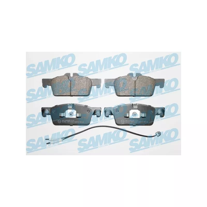 Jeu de 4 plaquettes de frein avant SAMKO 5SP1626A