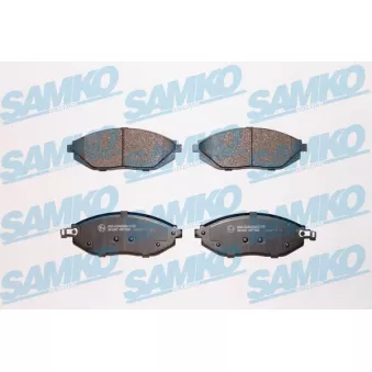 Jeu de 4 plaquettes de frein avant SAMKO