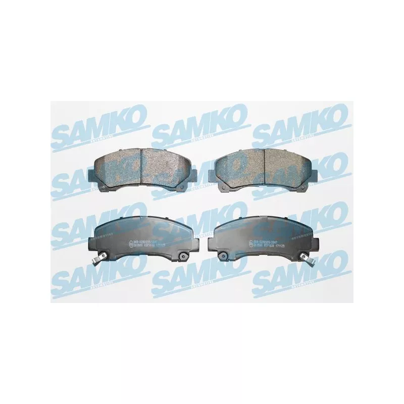 Jeu de 4 plaquettes de frein avant SAMKO 5SP1630