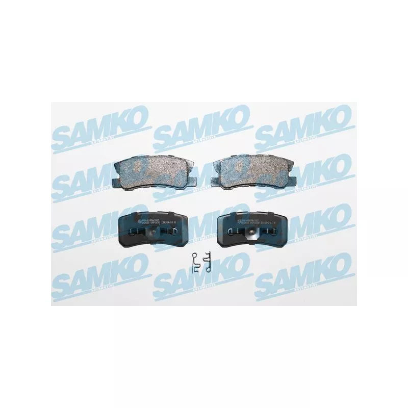 Jeu de 4 plaquettes de frein arrière SAMKO 5SP1639