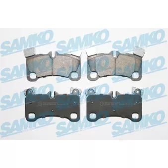 Jeu de 4 plaquettes de frein arrière SAMKO