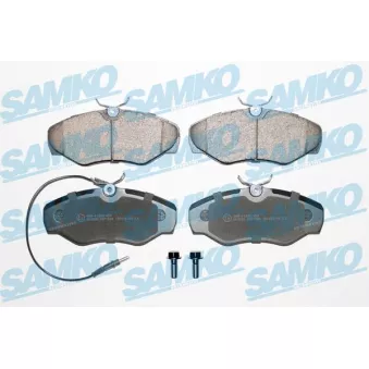Jeu de 4 plaquettes de frein avant SAMKO