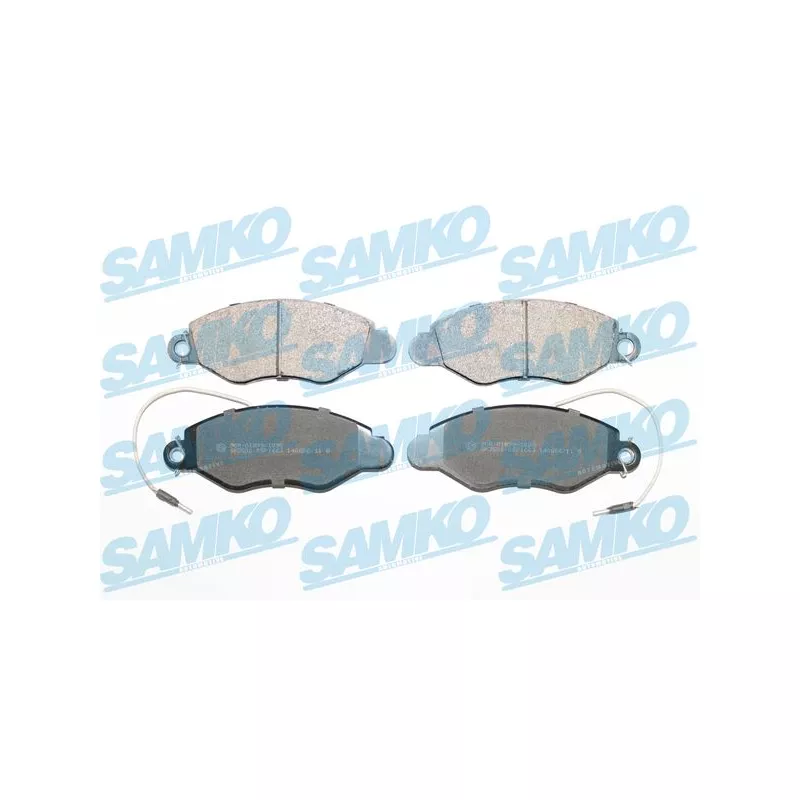Jeu de 4 plaquettes de frein avant SAMKO 5SP1663