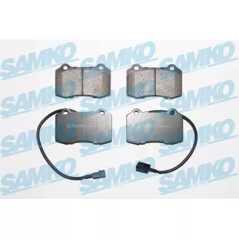 Jeu de 4 plaquettes de frein avant SAMKO
