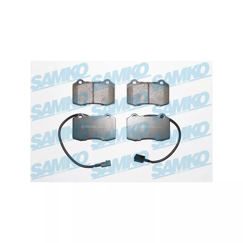 Jeu de 4 plaquettes de frein avant SAMKO 5SP1665