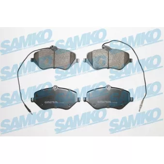 Jeu de 4 plaquettes de frein avant SAMKO
