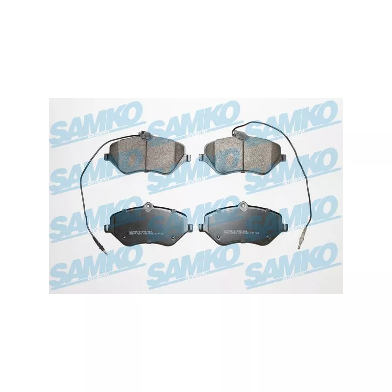 Jeu de 4 plaquettes de frein avant SAMKO 5SP1666