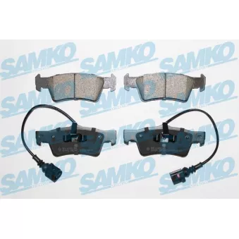 Jeu de 4 plaquettes de frein arrière SAMKO