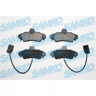 Jeu de 4 plaquettes de frein arrière SAMKO