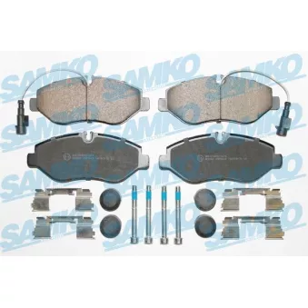 Jeu de 4 plaquettes de frein avant SAMKO
