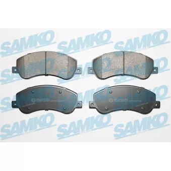Jeu de 4 plaquettes de frein avant SAMKO