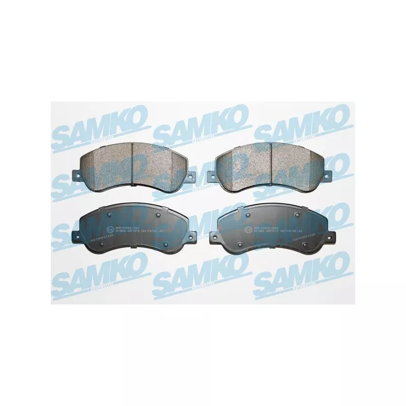 Jeu de 4 plaquettes de frein avant SAMKO 5SP1679