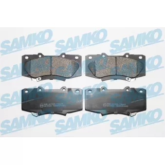 Jeu de 4 plaquettes de frein avant SAMKO