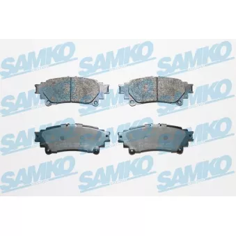 Jeu de 4 plaquettes de frein arrière SAMKO
