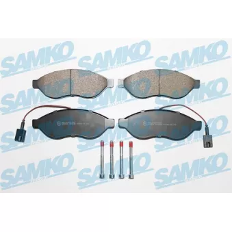 Jeu de 4 plaquettes de frein avant SAMKO