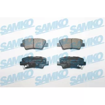 Jeu de 4 plaquettes de frein arrière SAMKO