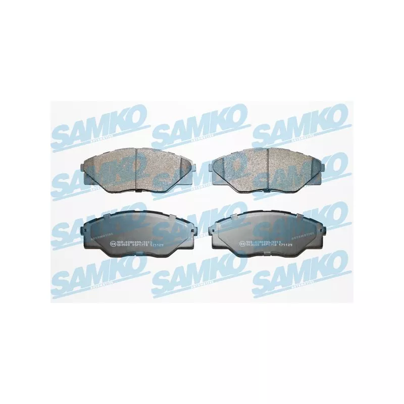 Jeu de 4 plaquettes de frein avant SAMKO 5SP1718