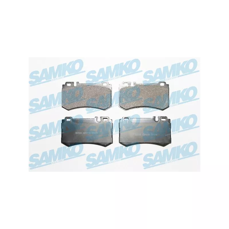 Jeu de 4 plaquettes de frein arrière SAMKO 5SP1719