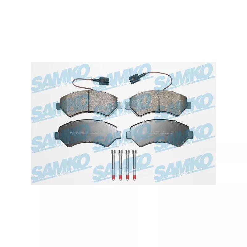 Jeu de 4 plaquettes de frein avant SAMKO 5SP1721