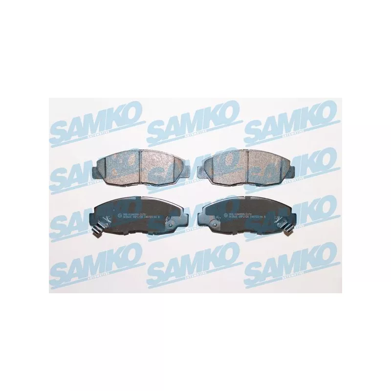 Jeu de 4 plaquettes de frein avant SAMKO 5SP1728