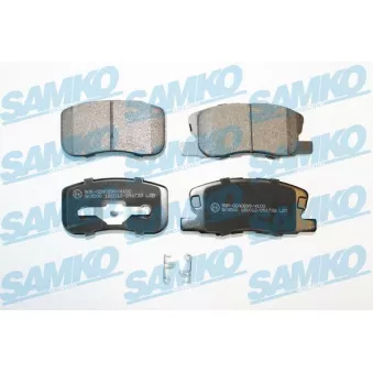 Jeu de 4 plaquettes de frein avant SAMKO