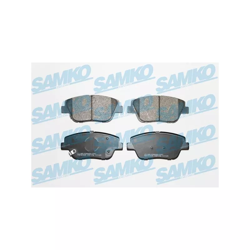 Jeu de 4 plaquettes de frein avant SAMKO 5SP1736