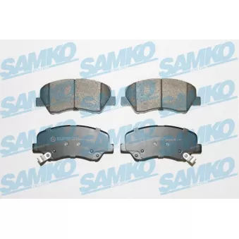 Jeu de 4 plaquettes de frein avant SAMKO