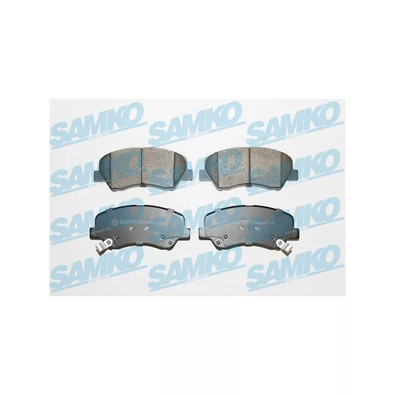 Jeu de 4 plaquettes de frein avant SAMKO 5SP1744