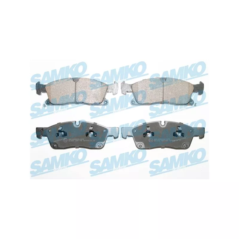 Jeu de 4 plaquettes de frein avant SAMKO 5SP1745