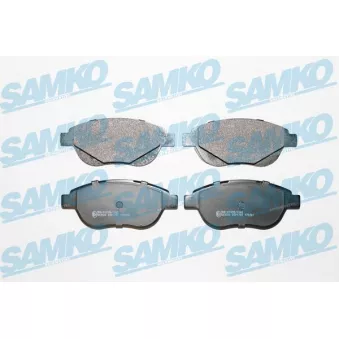 Jeu de 4 plaquettes de frein avant SAMKO 5SP1751