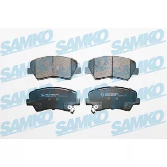 Jeu de 4 plaquettes de frein avant SAMKO