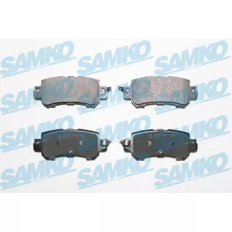 Jeu de 4 plaquettes de frein arrière SAMKO