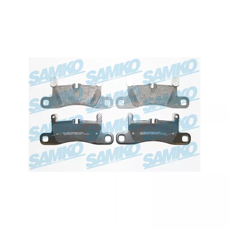 Jeu de 4 plaquettes de frein arrière SAMKO 5SP1758