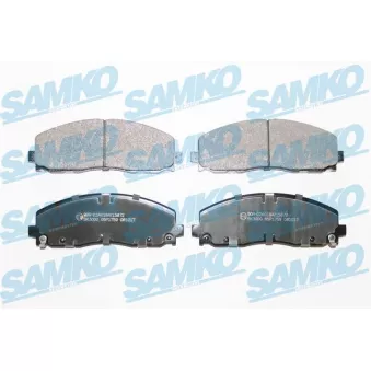 Jeu de 4 plaquettes de frein avant SAMKO
