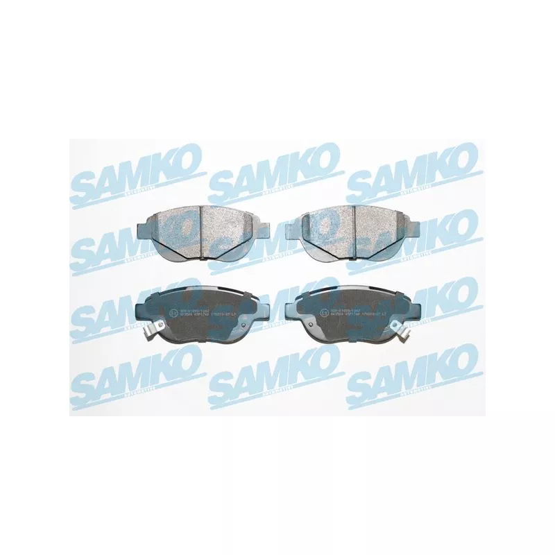 Jeu de 4 plaquettes de frein avant SAMKO 5SP1760