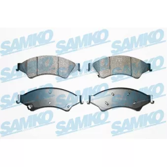 Jeu de 4 plaquettes de frein avant SAMKO