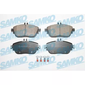 Jeu de 4 plaquettes de frein avant SAMKO