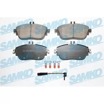 Jeu de 4 plaquettes de frein avant SAMKO