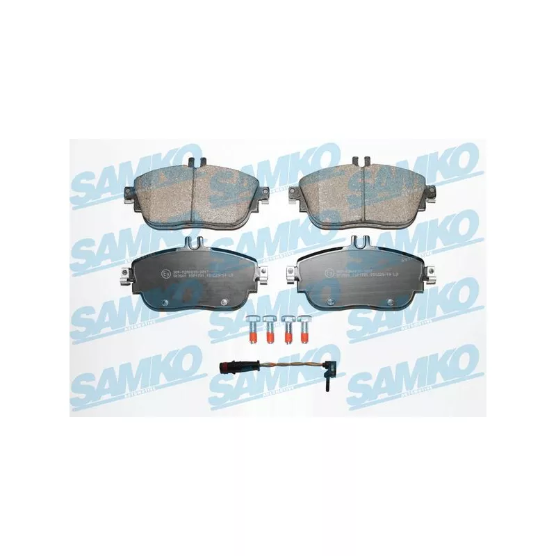 Jeu de 4 plaquettes de frein avant SAMKO 5SP1781A