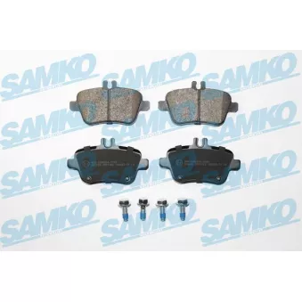 Jeu de 4 plaquettes de frein arrière SAMKO
