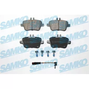 Jeu de 4 plaquettes de frein arrière SAMKO