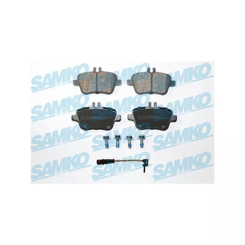 Jeu de 4 plaquettes de frein arrière SAMKO 5SP1782A