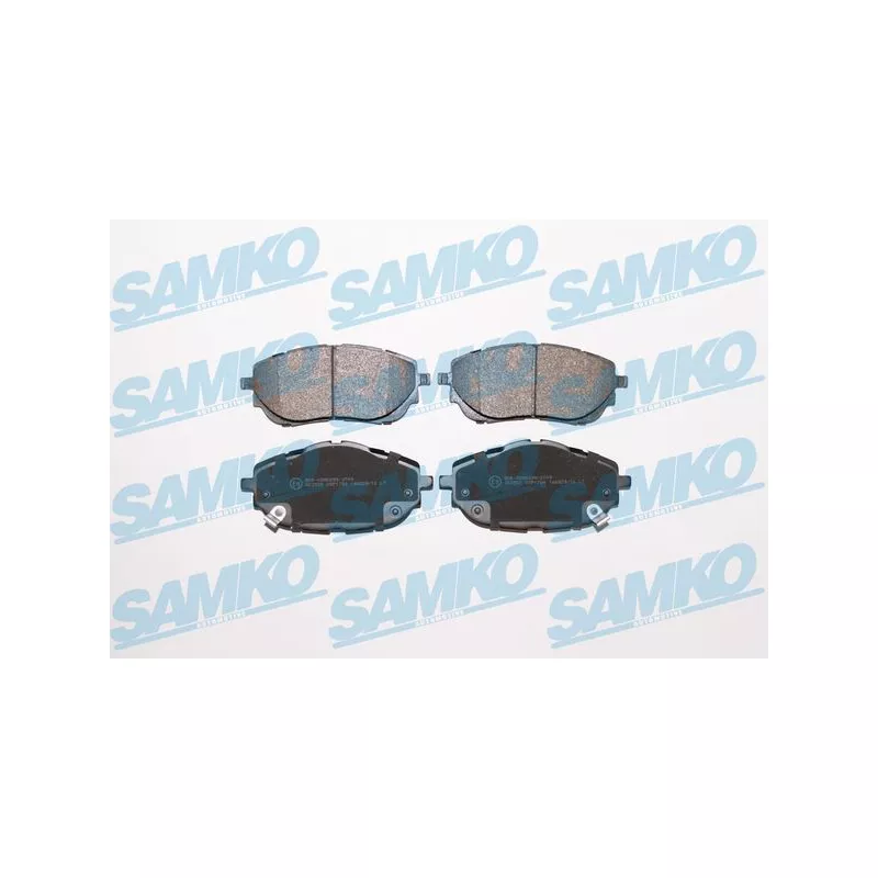 Jeu de 4 plaquettes de frein avant SAMKO 5SP1784
