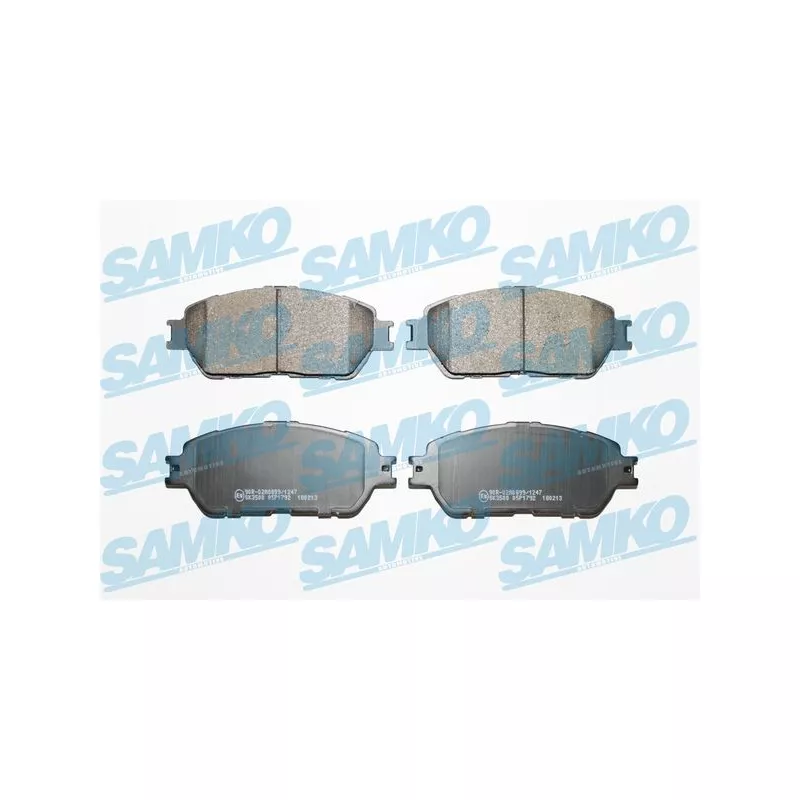 Jeu de 4 plaquettes de frein avant SAMKO 5SP1792