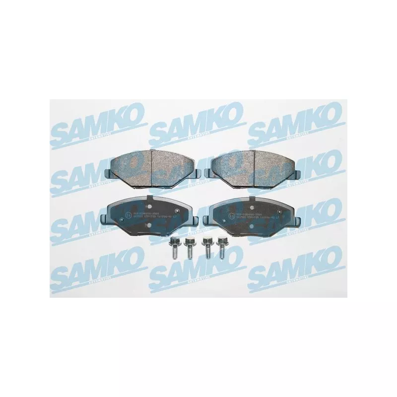 Jeu de 4 plaquettes de frein avant SAMKO 5SP1795